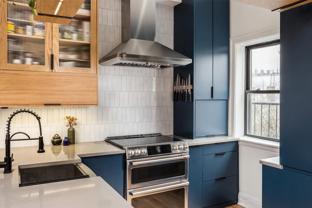 Kitchen with custom cabinetry